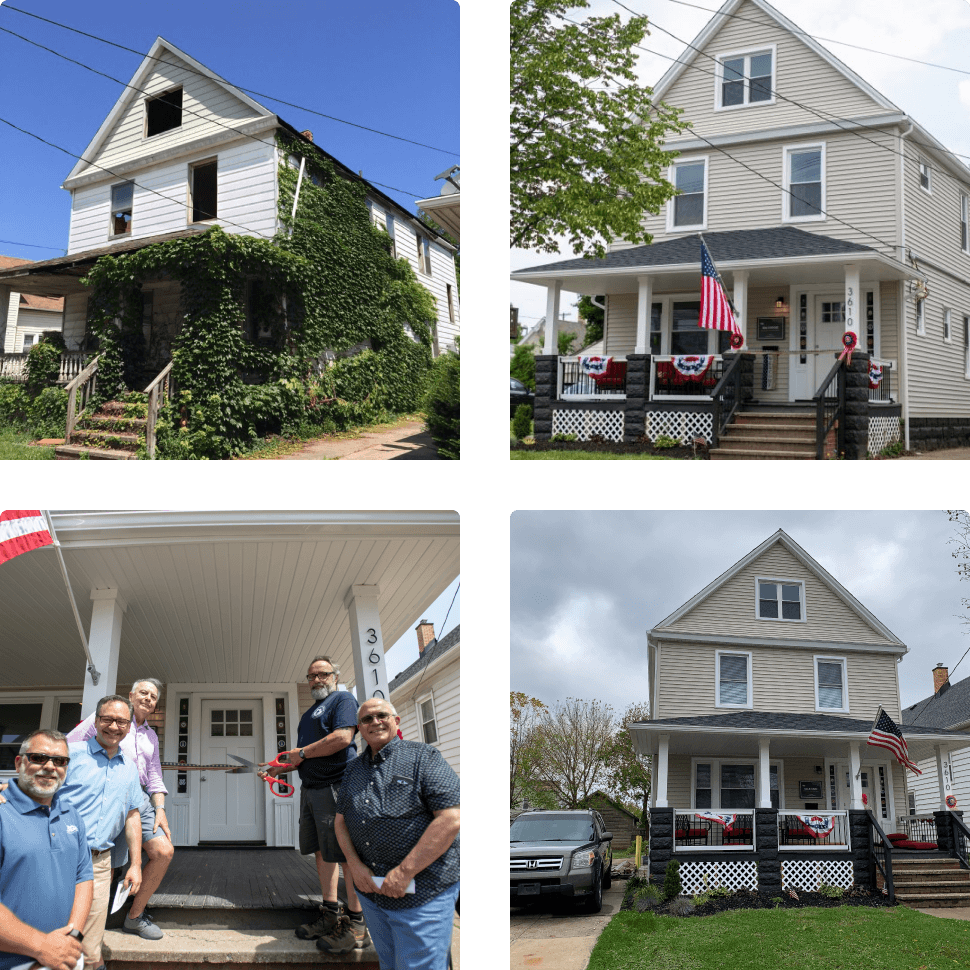 front view of bills house after redoing it