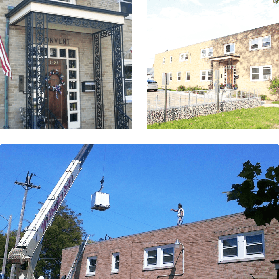 collage of different images from redoing the fulton house
