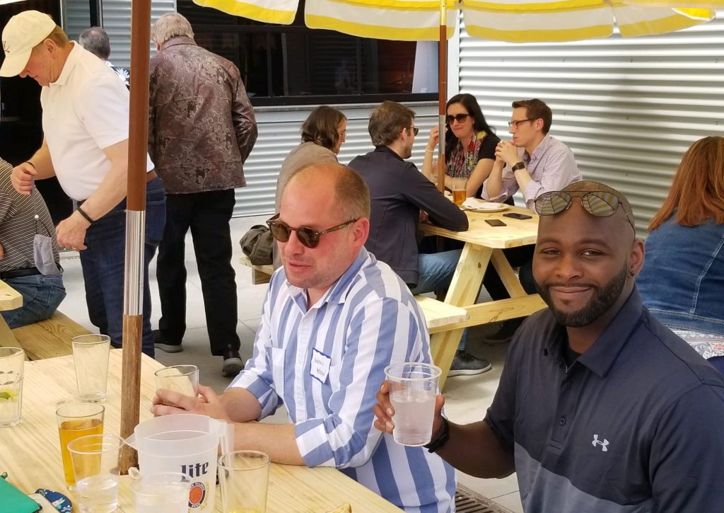 happy group at cleveland shuffle