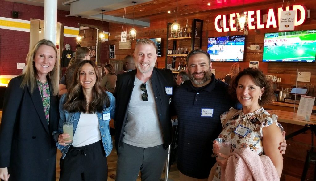 group of supporters at cleveland shuffle